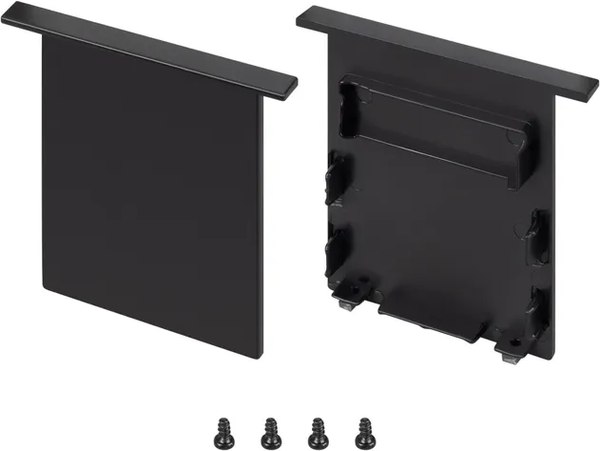 Заглушка для профиля Arlight SL-LINIA52-3L-F-LOW BLACK глухая / 044706 - фото