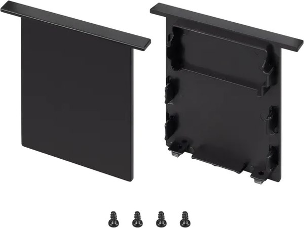 Заглушка для профиля Arlight SL-LINIA52-3L-F-MIDDLE BLACK глухая / 044708 - фото