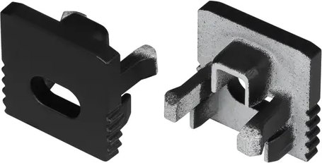 Заглушка для профиля Arlight SL-MINI-10 BLACK с отверстием / 049415 - фото