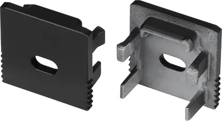 Заглушка для профиля Arlight SL-MINI-15 BLACK с отверстием / 049420 - фото