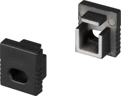 Заглушка для профиля Arlight SL-MINI-8 BLACK с отверстием / 030518 - фото