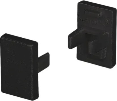 Заглушка для профиля Arlight SL-MINI-8-H12 BLACK глухая / 037505 - фото