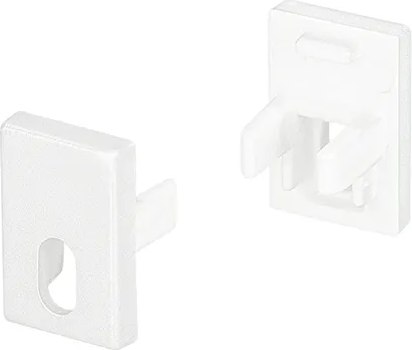 Заглушка для профиля Arlight SL-MINI-8-H12 WHITE с отверстием / 037528 - фото
