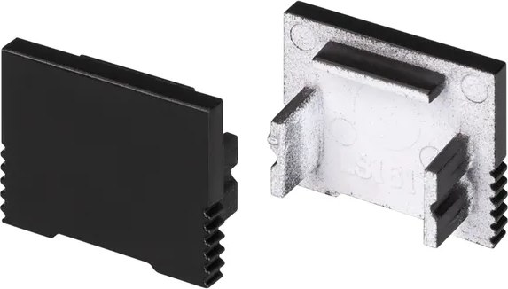 Заглушка для профиля Arlight SL-SLIM-H13M BLACK глухая / 034001 - фото