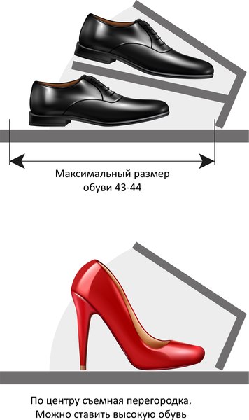 Тумба для обуви Горизонт Мебель Квартет