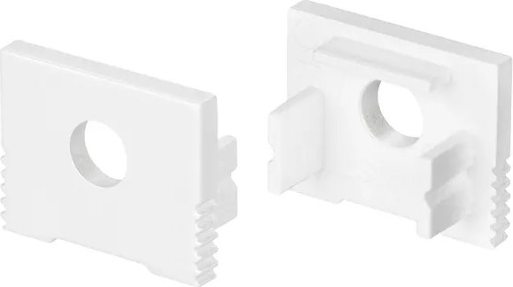 Заглушка для профиля Arlight SL-SLIM-H13M WHITE с отверстием / 037538 - фото