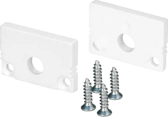 Заглушка для профиля Arlight SL-SLIM20-H13 WHITE с отверстием / 037536 - фото