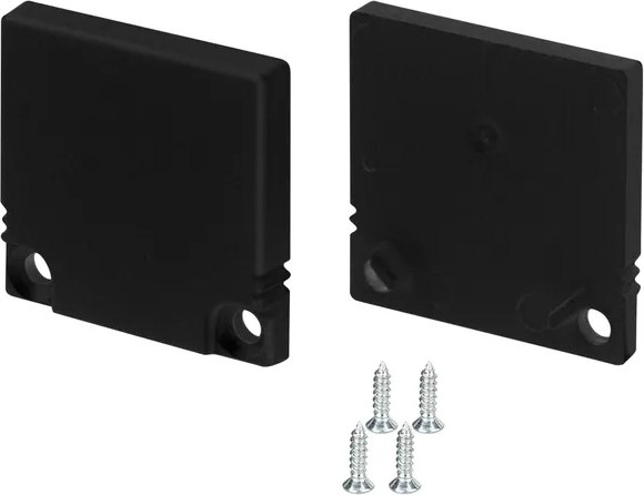 Заглушка для профиля Arlight SL-SLIM20-H20 BLACK глухая / 047638 - фото