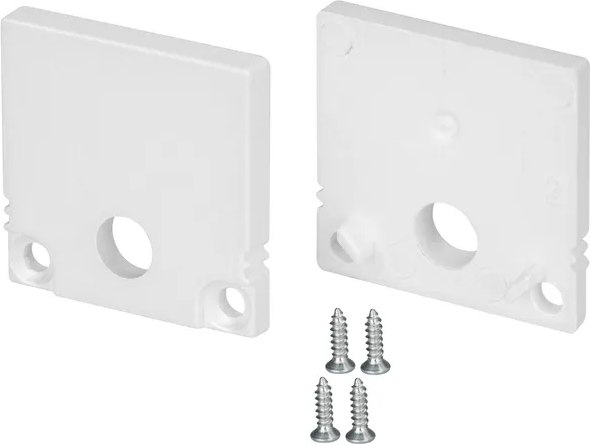 Заглушка для профиля Arlight SL-SLIM20-H20 WHITE с отверстием / 047634 - фото