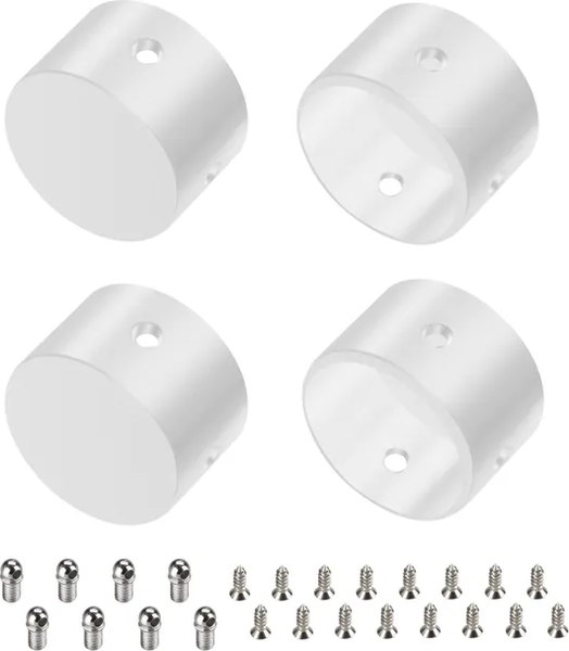Заглушка для профиля Arlight WPH-FLEX-D22-360deg WHITE ALU глухая / 049939 - фото