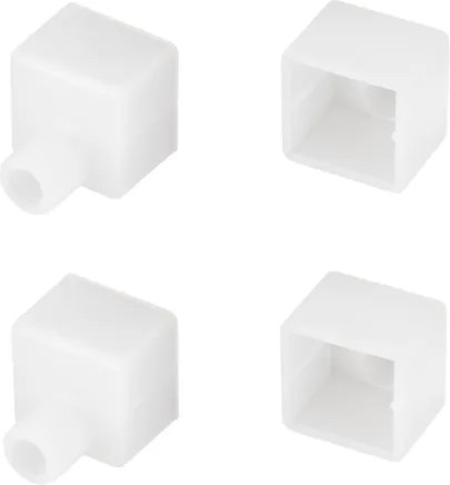 Заглушка для профиля Arlight WPH-FLEX-1616 WHITE с отверстием / 040863 - фото