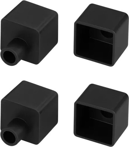 Заглушка для профиля Arlight WPH-FLEX-1616 BLACK с отверстием / 045873 - фото