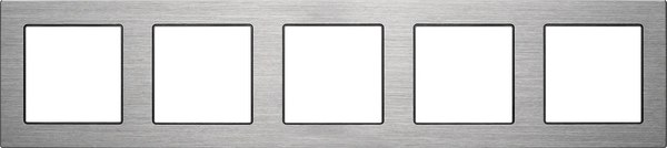 Рамка для выключателей и розеток Arlight FRM-PRESTO-ALS-5-GR / 043864 - фото