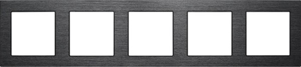 Рамка для выключателей и розеток Arlight FRM-PRESTO-ALS-5-BK / 043865 - фото
