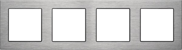 Рамка для выключателей и розеток Arlight FRM-PRESTO-ALS-4-GR / 043863 - фото