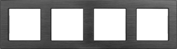Рамка для выключателей и розеток Arlight FRM-PRESTO-ALS-4-BK / 043862 - фото