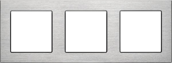 Рамка для выключателей и розеток Arlight FRM-PRESTO-ALS-3-GR / 043858 - фото