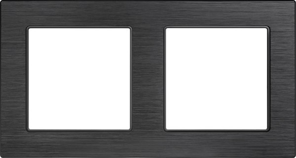 Рамка для выключателей и розеток Arlight FRM-PRESTO-ALS-2-BK / 043855 - фото