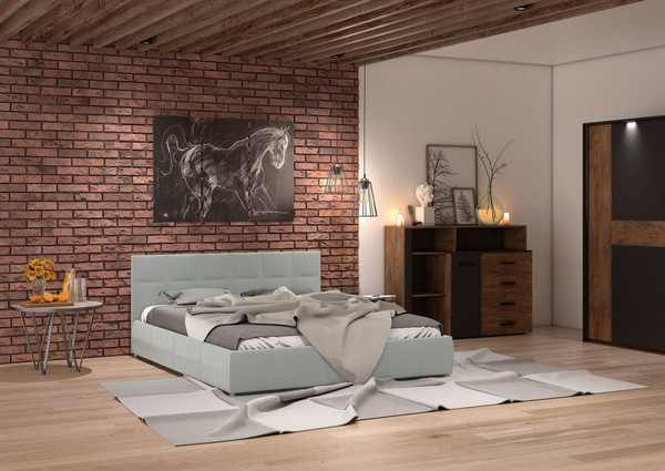 Односпальная кровать Bravo Мебель Грета 90х200 без ПМ Стандарт 4 вариант