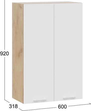 Шкаф навесной для кухни ТриЯ Габриэлла 1ВВ6 с двумя дверями