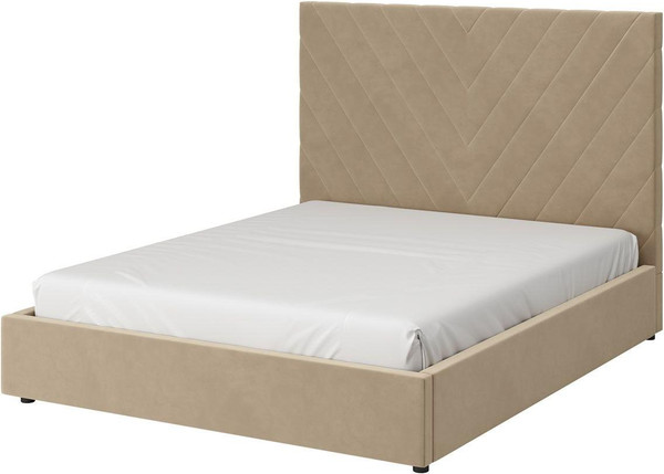 Двуспальная кровать Bravo Мебель Ирма 160х200 без ПМ Стандарт 1 вариант - фото