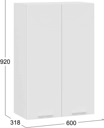 Шкаф навесной для кухни ТриЯ Габриэлла 1ВВ6 с двумя дверями