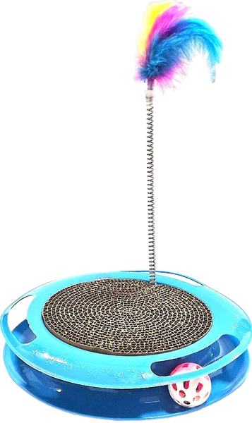 Игрушка для кошек КотикиСобачки Мышка на пружинке с кошачьей мятой / WPS283 - фото