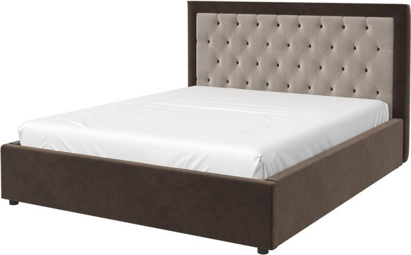 Двуспальная кровать Bravo Мебель Мартина 180х200 без ПМ Стандарт 1 вариант - фото