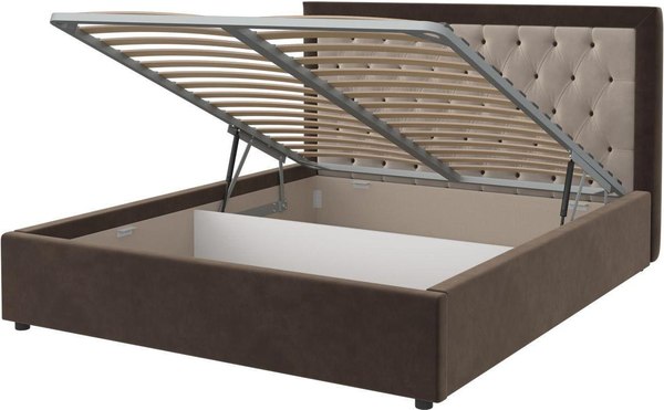 Двуспальная кровать Bravo Мебель Мартина 180х200 с ПМ Стандарт 1 вариант