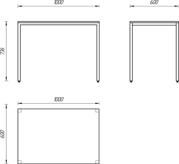 Обеденный стол Senira Хорс 100х60 / Х-п-10-16