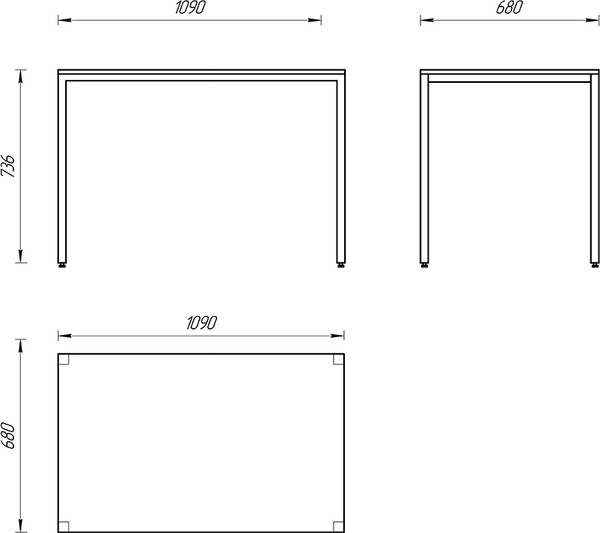 Обеденный стол Senira Хорс 109х68 / Х-п-11-16