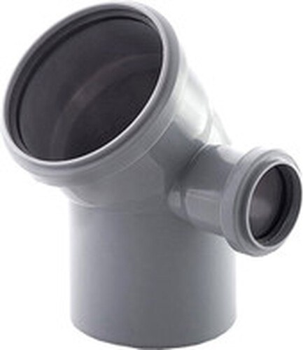 Отвод внутренней канализации МультиМирПласт Ду 110х50х45 ПР - фото