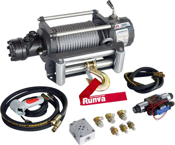 Лебедка автомобильная Runva 10000 lbs 4536кг / HWX10000A - фото