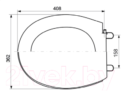 Сиденье для унитаза Уклад СУ 80С.09.80