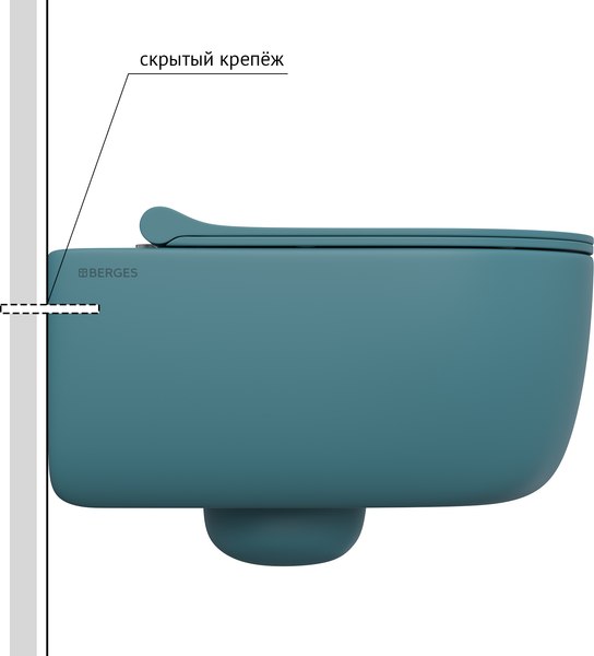Унитаз подвесной Berges Ego XL Rimless / 082040
