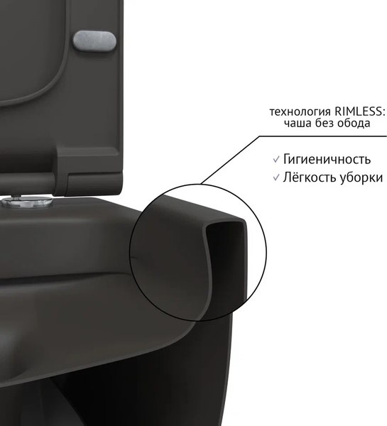 Унитаз подвесной Berges Ego XL Rimless / 080218