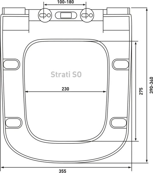 Унитаз подвесной Berges Strati 53.5 / 081006