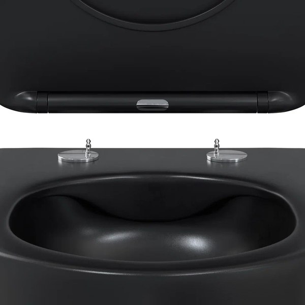 Унитаз подвесной Berges Ventas Black Rimless / 082015