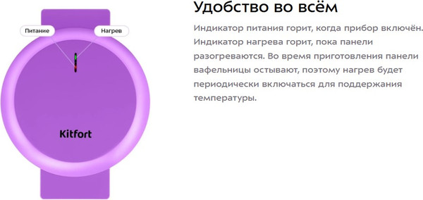 Вафельница Kitfort КТ-5611