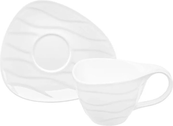Чашка с блюдцем Elan Gallery Айсберг волны / 540941 - фото