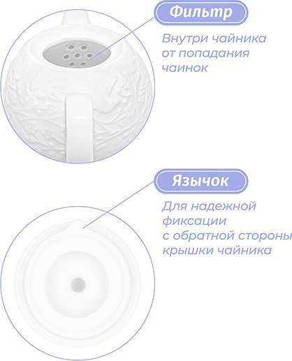 Заварочный чайник Elan Gallery Райский сад / 630111