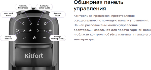 Кофеварка эспрессо Kitfort КТ-7657