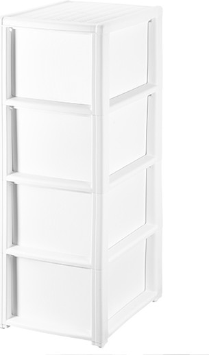 Комод пластиковый El Casa Elegance 4-х секционный / 640540