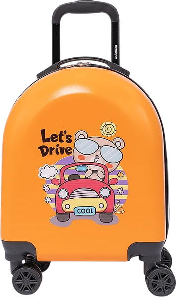Чемодан на колесах Ecotope Машина / 324-Z-1-16-ORN - фото
