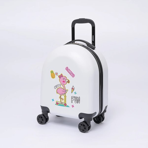Чемодан на колесах Ecotope Фламинго / 324-Z-2-16-WHT