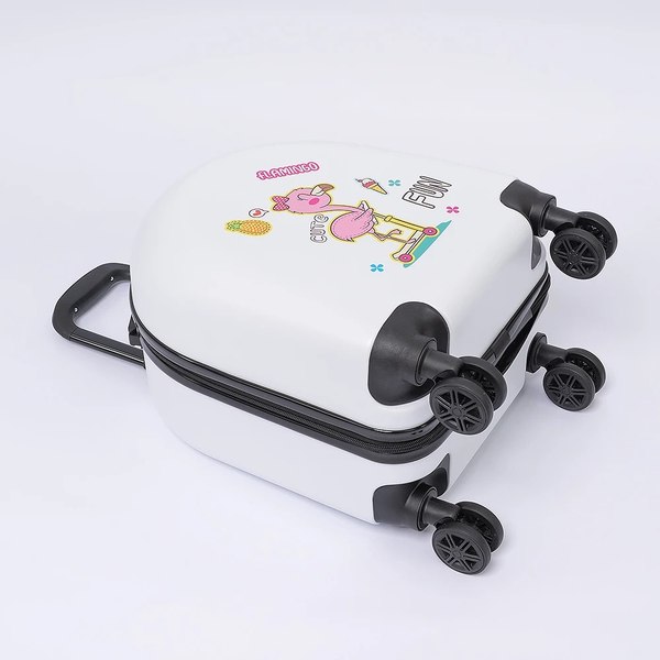 Чемодан на колесах Ecotope Фламинго / 324-Z-2-16-WHT