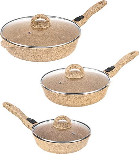 Набор сковородок Elan Gallery Гармония вкуса / 121134+3 - фото