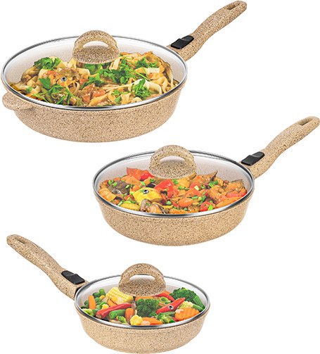 Набор сковородок Elan Gallery Гармония вкуса / 121134+3