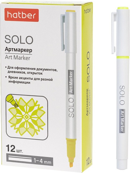 Текстовыделитель Hatber Solo Neon / HL_088689