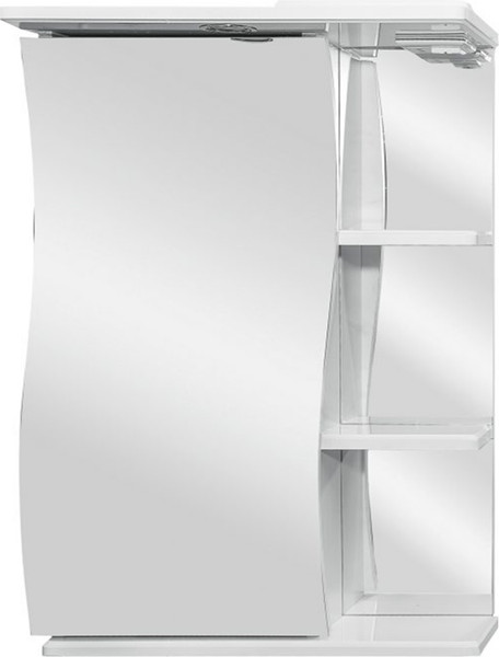 Шкаф с зеркалом для ванной Tivoli Стиль Волна 55 / 470564 - фото